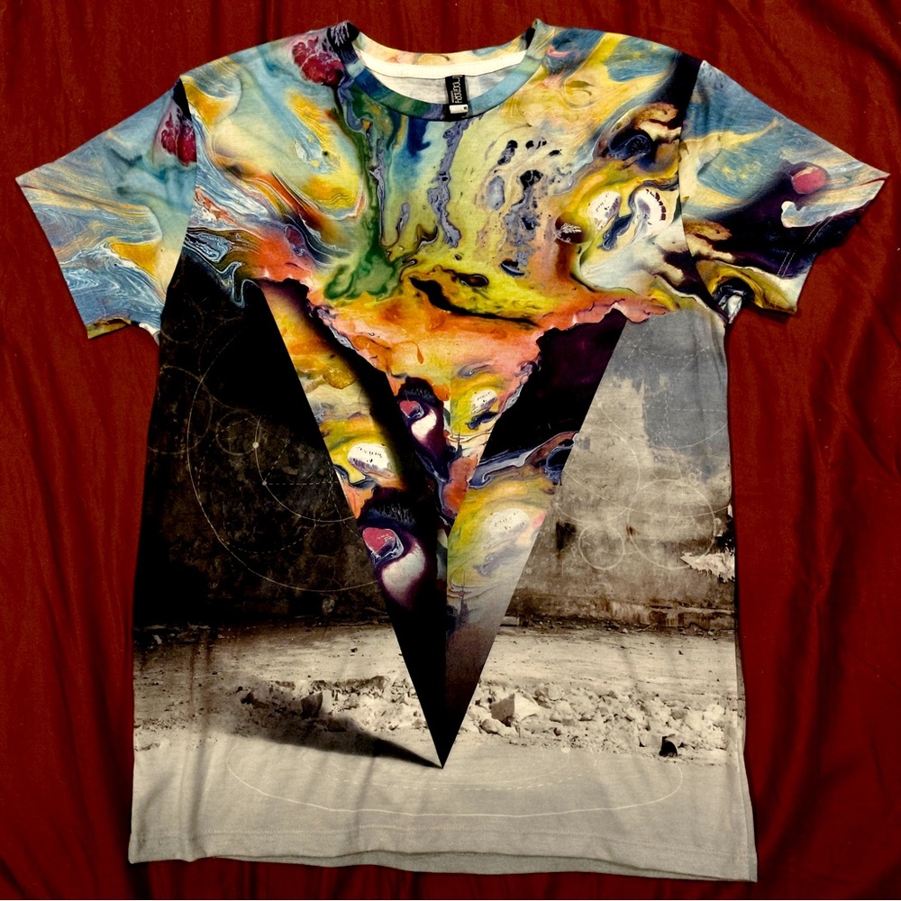 Imaginary Foundation Mens Medium Psychedelic Grap… - image 1